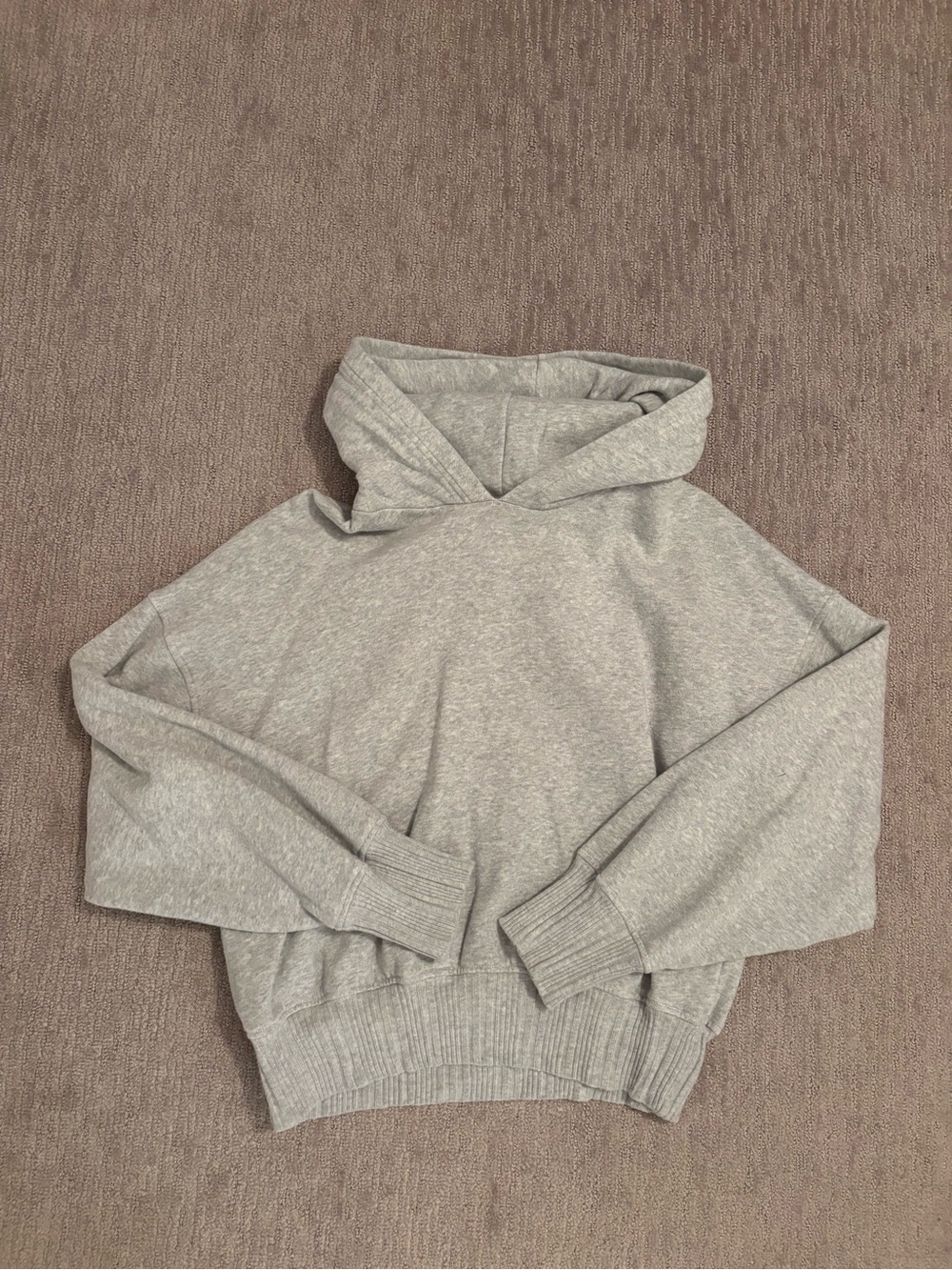Gray aerie cropped hoodie